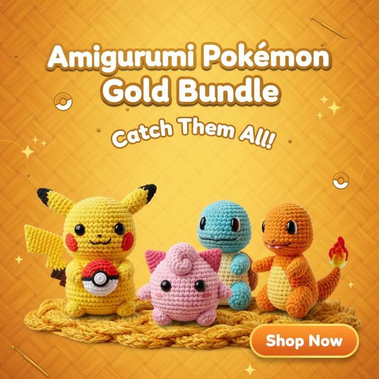 Amigurumi - Pokémon Gold Bundle